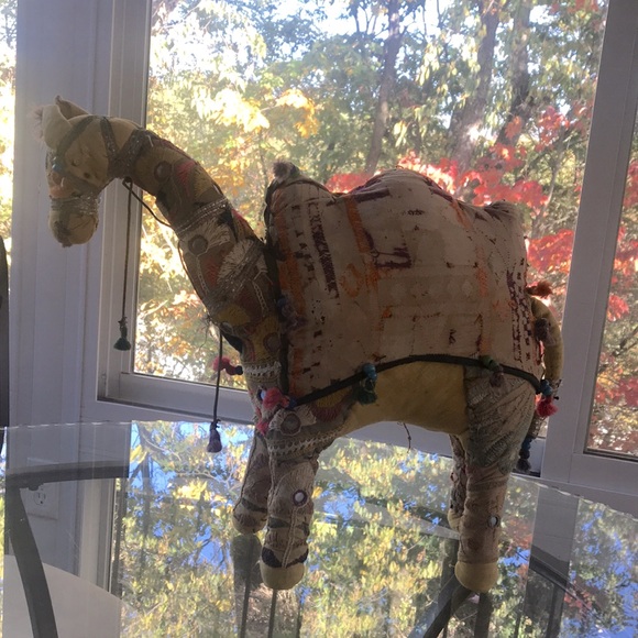 VTG Large Rajasthani Fabric Camel Made in India - Picture 3 of 9